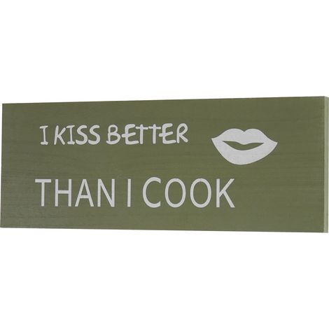 Planche murale Kiss, planche décorative, panneau style shabby, vintage, 40cm (1/4)