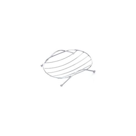 Portasapone in acciaio inox, colore argento, 12 cm x 8 cm x 2 cm, portasapone da bagno con sistema di drenaggio. - Crezuo