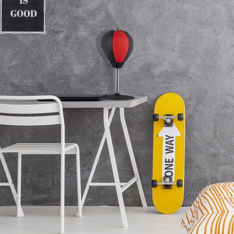 Sac de frappe de bureau - rouge et noir outil anti stress (1/5)