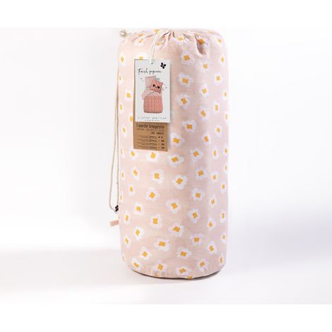 Couette Imprimée 200 x 200 cm + 2 Taies d'Oreiller 60 x 60 cm – Coton Fresh Popcorn (1/3)