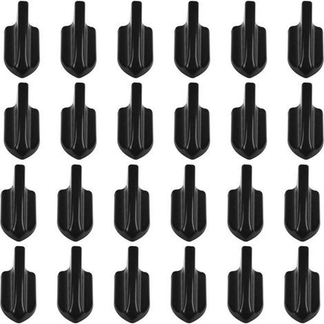 24 Pcs Voiture Noire EVO-Style PP Toit Nageoires de Requin Becquet Aile Trousse Generateur de (1/2)