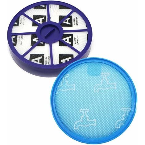 Pack Vacuum Cleaner Spare Parts, Front and Rear HEPA Filter Set for Dyson DC19 DC20 DC21 DC29 PREPole, Upper and Lower Vacuum Cleaner Replacement Accessories MUMU (1/4)