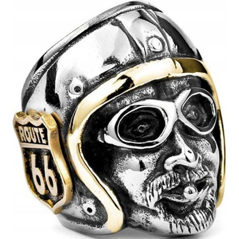 Anello con sigillo Route 66 Biker 247 (1/5)