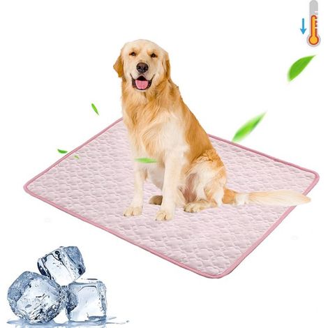 Tapis rafraîchissant pour chien - Rose, L, 55 x 70 cm - Tapis rafraîchissant pour chat - Auto-rafraîchissant - Tapis rafraîchissants pour chiens (1/5)