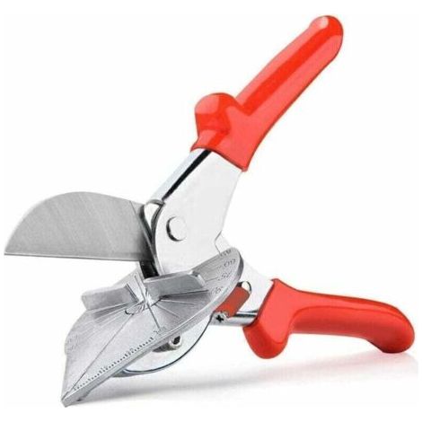 Cisaille dAngle Mitre Cisailles Onglets Multi-Angles de 45 135 Degrs Cisaillement de Joint Pince Coupante Onglet pour Coupe-Lige Bandes Plastique ou Conduites d'Eau Plastique,de (1/4)