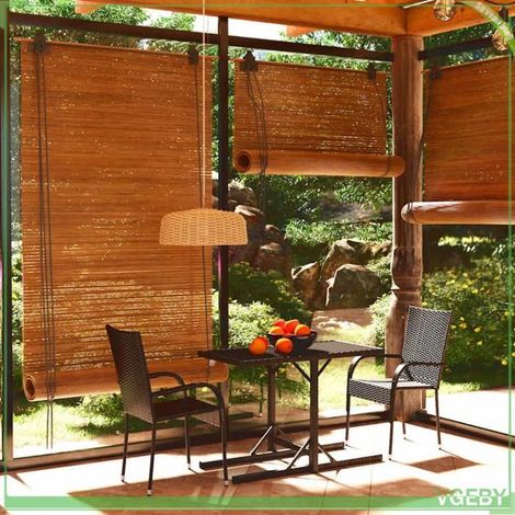 Ensemble à manger de jardin - FAFEICY - 3072440 - Noir - Rotin PE résistant aux intempéries - Dessus en verre (1/5)
