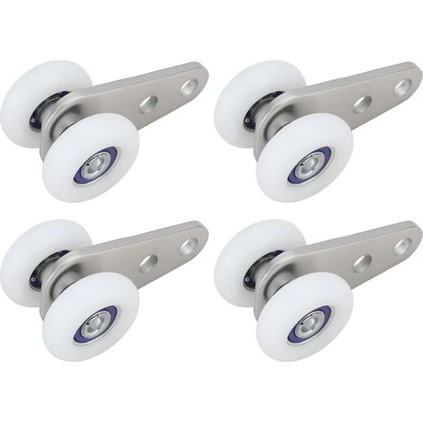 Lot de 4 Roulettes pour Porte Coulissante Rail de 25 Mm 24 X 22,5 X 45 Mm (1/5)