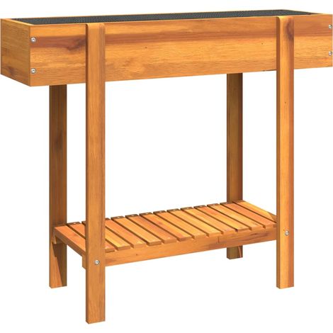 Vaso per fioriera aiuola rialzata piante fiori terrazza giardino giardino 90 x 30 x 75 cm legno massello acacia marrone 020039467