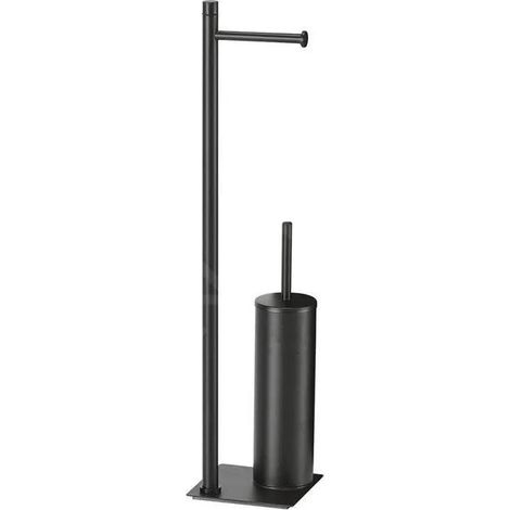 Sourcing Trilly columna para papel higiénico negro mate elegante