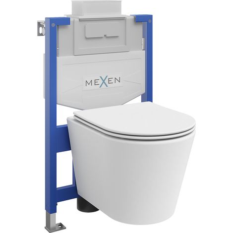 Mexen Rico Unterputz-WC-Set Fenix XS-U mit WC-Schüssel und Soft-Close-Sitz, weiß matt - 68530724001 (1/3)