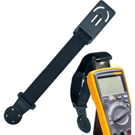 Magnétique pour multimètre : sangle magnétique universelle, revêtement en caoutchouc durable, design rotatif antidérapant sûr pour multimètre pour techniciens, atelier, garage, laborateur (1/5)