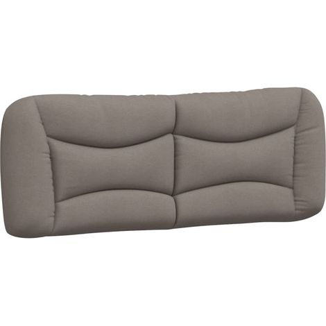 Kopfteil-Kissen "Hvar" Taupe 140 cm Stoff vidaXL