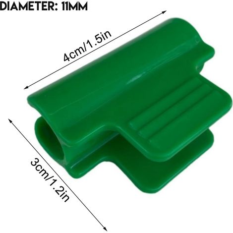 Pinces de serre pour plantes, support de tuteurs de jardin, anneau de fixation pour filet en plastique, cadre de fixation pour filet d'ombrage, barre de fixation (1/4)