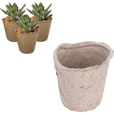100 Pots Biodégradables 6cm en Tourbe pour Semis et Boutures - Accessoire Jardin Écologique (1/5)
