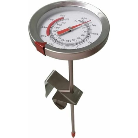 Lebensmittelthermometer – Edelstahl – Hochtemperatur – 20 cm Sonde