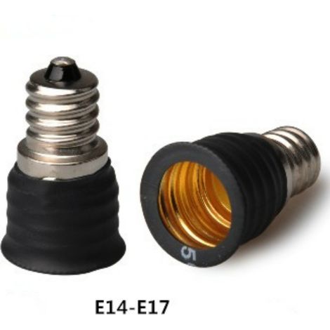 En stock : douilles et adaptateurs de lampe à petite vis E14 à E17, en PBT ignifugé avec marquage CE. (1/3)