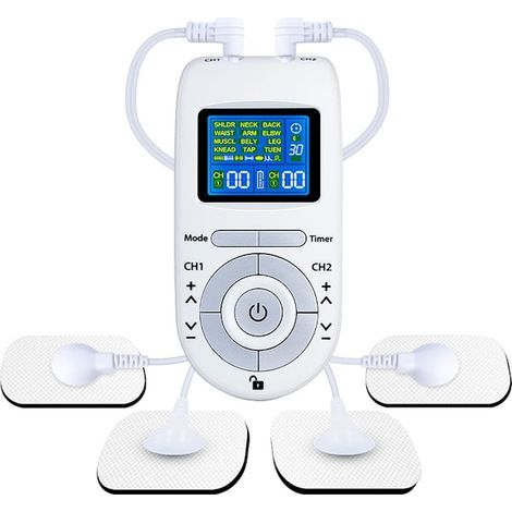 Appareil TENS à double canal pour soulager la douleur 12 modes 40 intensités (1/5)