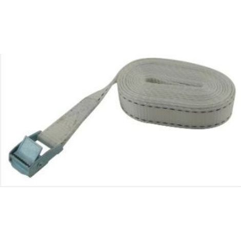 2,5 cm x 2,5 m Schlaufen-Spanngurte – Robuste, verstellbare Sicherheitsgurte – Geeignet für Lastenkajaks, Fahrräder und mehr – Grau (1/5)