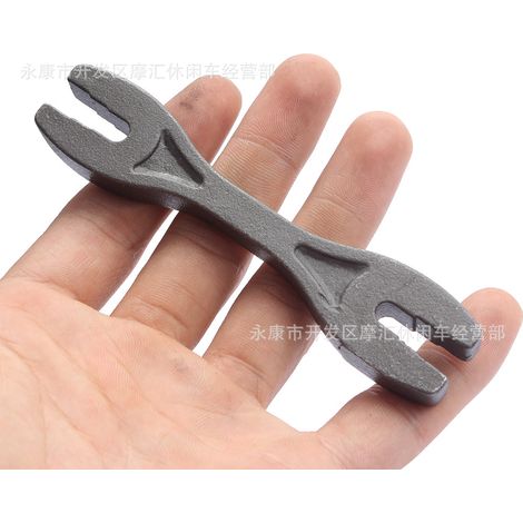 6-in-1 steel wheel spoke wrench, tensioner adjuster, and repair tools for off-road motorcycles, street bikes, and sports bikes. (1/4)