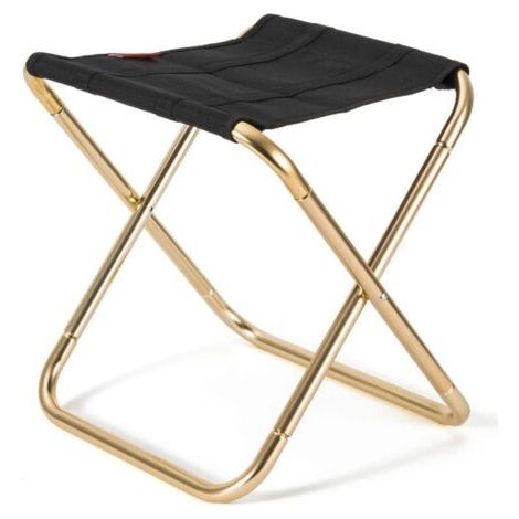 De Camping Pliant Tabourets, Portable Tabourets Fold Up D'ExtéRieur for De PêChe, Hiking, BBQ, en Nylon Solide D'Aluminium PliéE (32 x 24 x 27.5 cm) (1/4)
