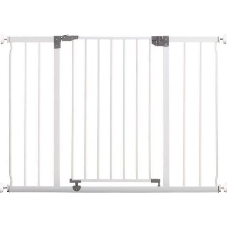 DREAMBABY Barriera di sicurezza Extra large LIBERTY - A pressione - L 99/105,5 x H 75 cm - Bianca (1/5)