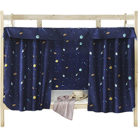 Cortina para litera, cama con dosel, mosquitera, cortina de tela para dormitorio, carpas de sombra, colchas gruesas para literas, a prueba de polvo e insectos para estudiantes universitarios. (1/5)