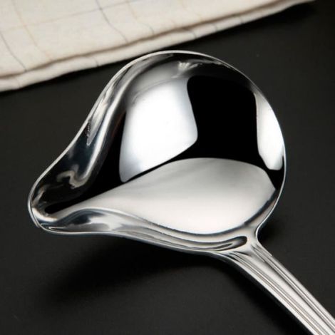 Cuillère à soupe - Acier inoxydable - 2 pièces - Conception ergonomique - Compatible lave-vaisselle (1/4)