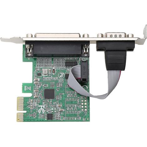Carte d'extension PCIe AX99100 1P1S RS232 (port série/parallèle DB25 25 broches) pour convertisseur express