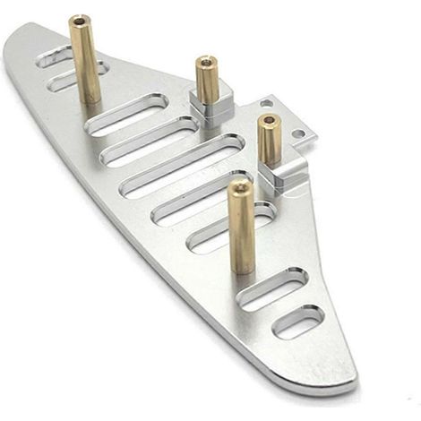 Für 1/14 RC-Car Upgrade-Teile Frontstoßstangen-Kit Silber--