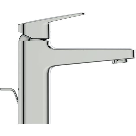 Ideal Standard Grifo de lavabo Ceraplan H90 con vaciador sal.124mm BlueStart Chrom, BD228AA (1/2)