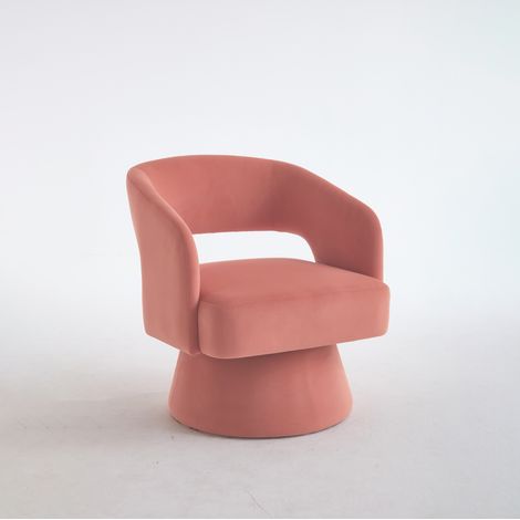 360° drehbarer Sessel rosa MODENUIT (1/5)