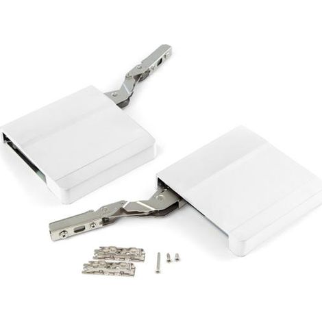 Emuca Jeu de compas de porte relevable Agile, 580 - 1250, acier et plastique, blanc - talla