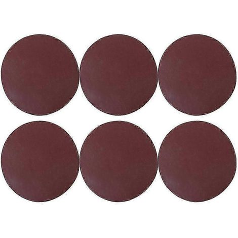 Lot de 100 disques abrasifs ronds, diamètre 125 mm (5 pouces), support en velours, adaptés au polissage et au meulage, grain 80, YEMAAWHBYV (1/4)