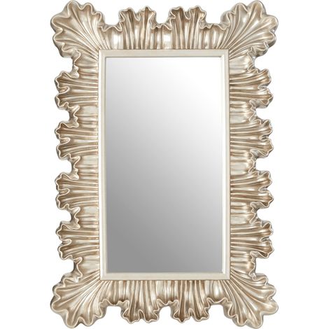Premier Housewares Champagne Finish Clamshell Design Wall Mirror (1/5)