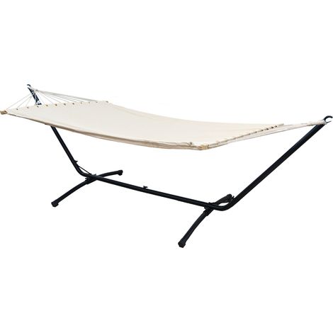 Hamaca Jardin con Soporte - 310cm Amaca con Base - 200x120 Tela Amaca Exterior