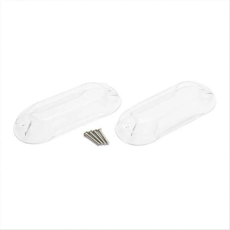 Grille de protection pour feu auxiliaire de moto transparente (1/5)