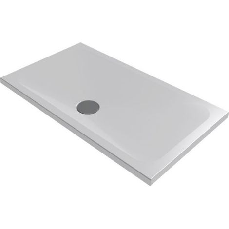 Piatto doccia 70x140 h.4 in ceramica bianco opaco Rapid di (1/5)