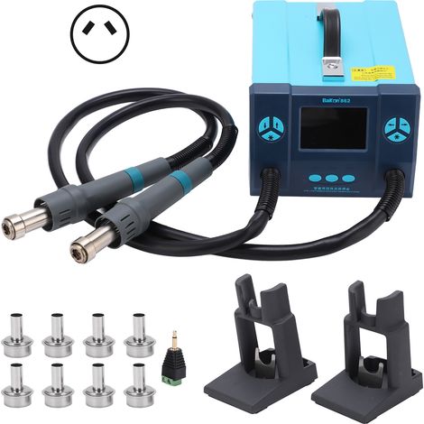 Station de dessoudage intelligente BK862 avec écran LCD HD, pistolet à air chaud double, kit de soudure 230V, outil professionnel (1/5)