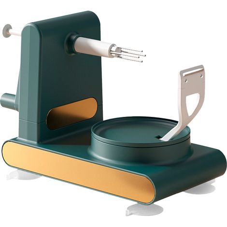 Éplucheuse Manuelles - Base À Ventouse - Compatible Toutes Tailles De Fruits - Couteau Remplaçable - ABS - Pour Cuisine Maison (1/5)