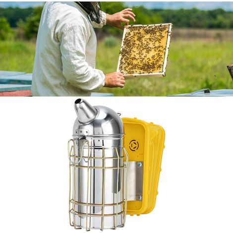 Fumoir à pointe effilée, matériel apicole, répulsif à abeilles en acier inoxydable, souffleur en plastique, fumigateur (1/5)