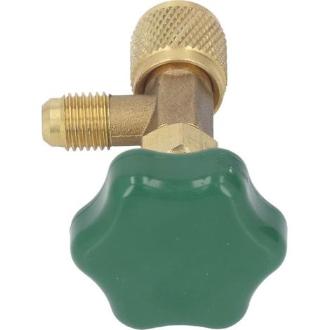 Kältemittelventil, SAE-Anschluss, 1/4 Zoll, Kupfergehäuse, ABS-Griff, wasserdicht, für Klimaanlagen (1/5)