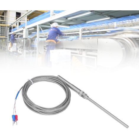 Sonde de température thermocouple type K 100mm 0‑400℃ pour appareil de mesure (1/5)