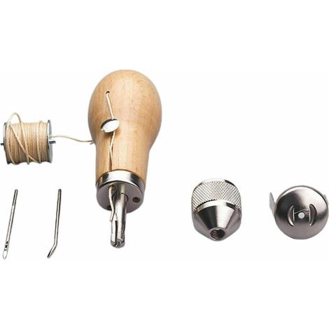 Green Mobility-Kit D'Outils De Couture En Cuir Professionnel Aiguilles Pour Outils De Couture Fil Cire Reparation De Bricolage En Cuir, 1 Kit (1/5)