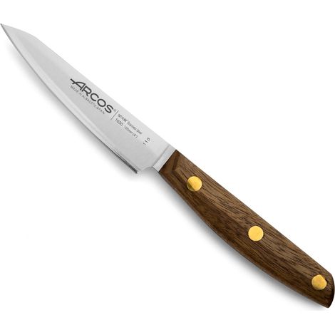 Cuchillo Mondador Arcos serie Nordika 165000 de acero inoxidable Nitrum y mango de madera Natural con hoja de 100mm (1/5)