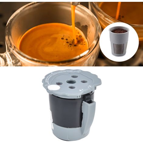 Filtre à café universel réutilisable en ABS et acier inoxydable, technologie multi-flux, pour machine à café à capsules (1/5)
