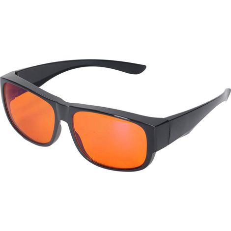 Les lunettes de protection contre la lumière bleue (400-500 nm) bloquent la lumière bleue et les rayonnements peuvent être portées par-dessus des lunettes de vue à verres carrés. (1/5)