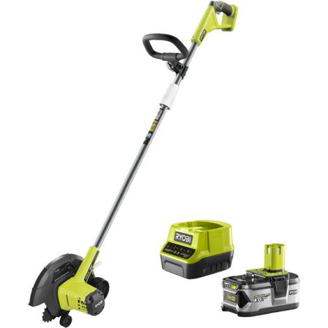 Pack RYOBI Dresse-bordures 18V One+ - 1 batterie LithiumPlus 4.0Ah - 1 chargeur rapide 2.0Ah - RY18EGA-0