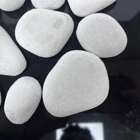 Canto rodado Blanco Plano Recycla / Saco 20 kg. / 10-50 mm