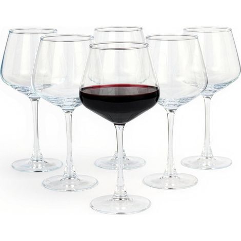 Verres à Vin Rouge, Lot de 6 Pièces, 59,1cl, Compatible Lave-Vaisselle (1/5)