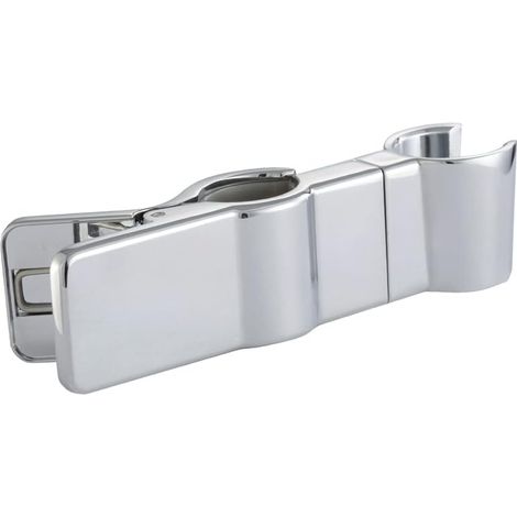 Support de pommeau de douche réglable pour barre de poussée, universel, support de rail pour barre de poussée, pince de poussée, pièce de rechange pour salle de bain (1/5)